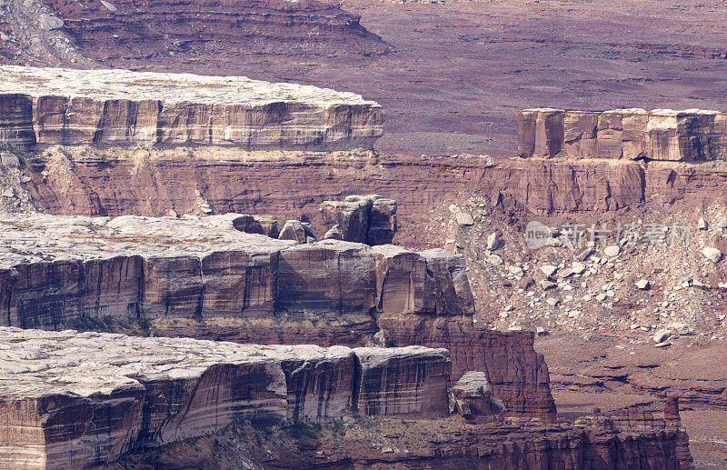 犹他州峡谷地的White Rim Trail。